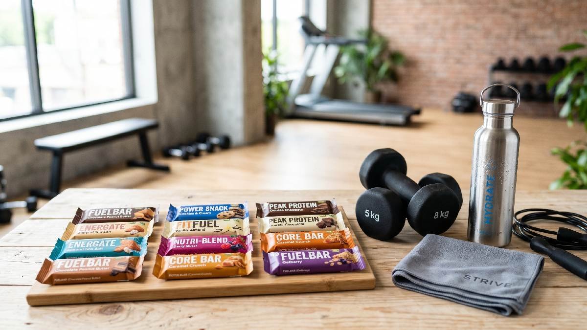 Protein bars supporting fitness goals providing energy muscle recovery convenience healthy snacking post workout nutrition lifestyle performance enhancement daily use