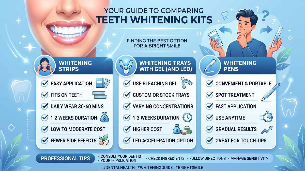 Check ingredients, sensitivity level, ease of use, treatment time, results speed, budget, and dentist-approved safety for best choice.