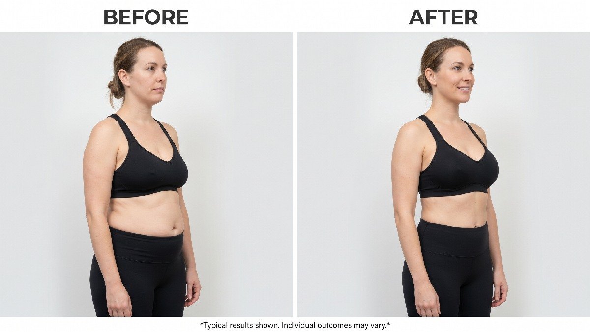 Mummy makeover surgery results showing improved body contours toned abdomen enhanced confidence natural appearance and successful transformation.