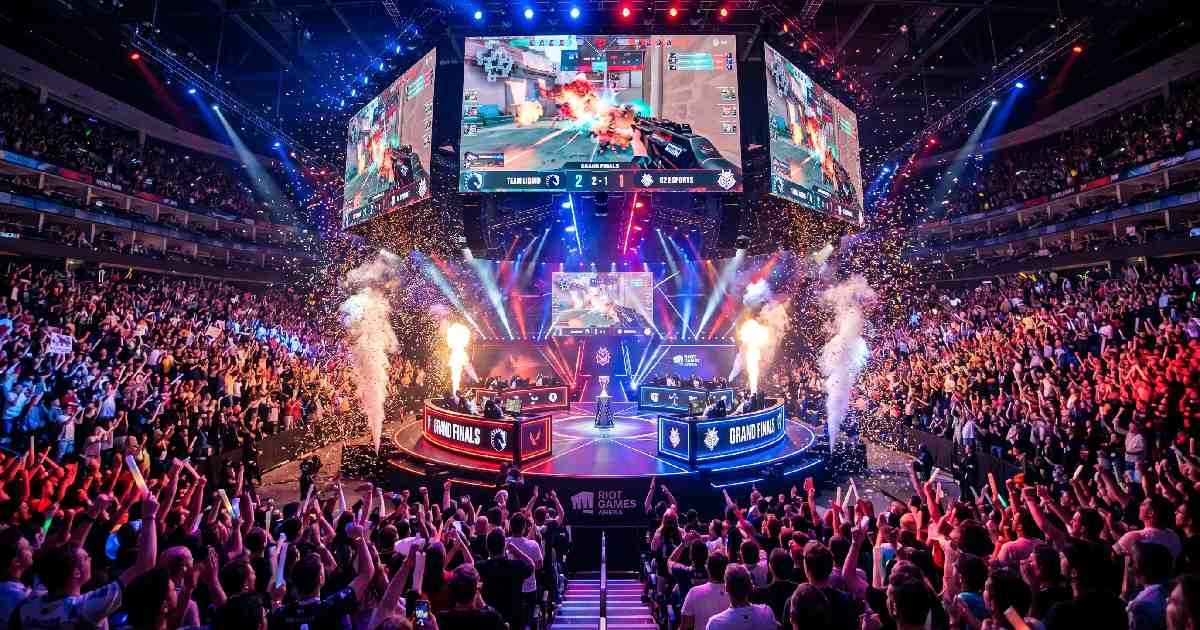Professional esports reaching a New Level with elite players competing on stage before thousands of cheering fans.
